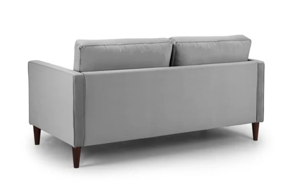 Scott Velvet 3 Seater - Grey - Image 2