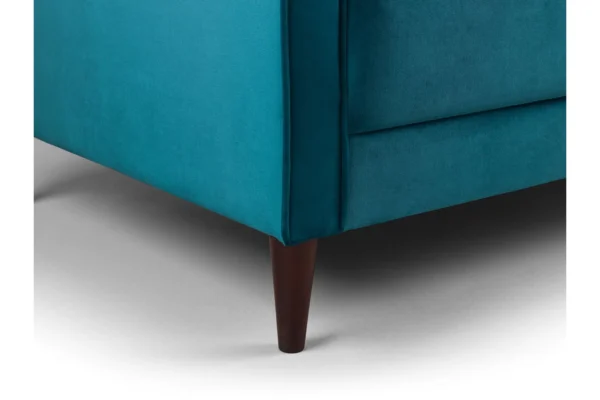 Scott Velvet Armchair - Teal - Image 6