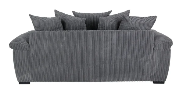 Amalfi Jumbo Cord 3 Seater - Grey - Image 5