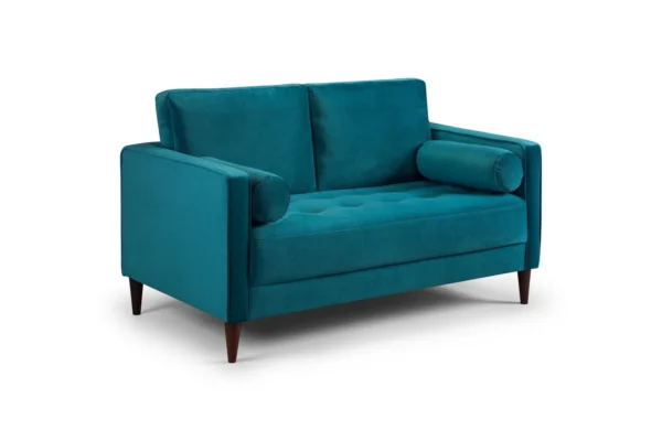Scott Velvet 2 Seater - Teal