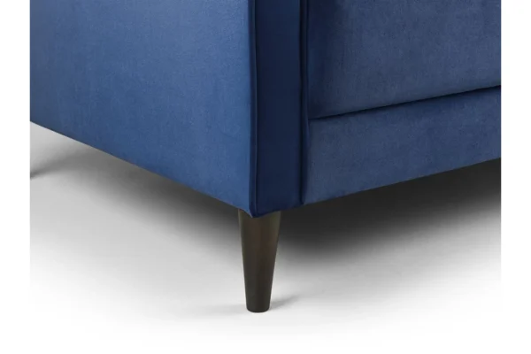 Scott Velvet 2 Seater - Blue - Image 4