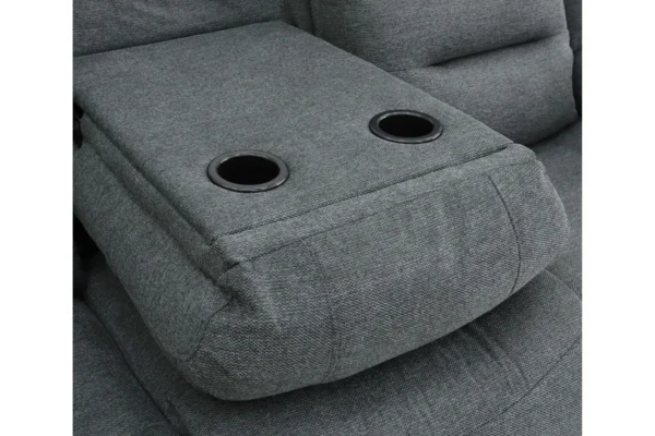 Alva Electric Recliner 3 Seater - Graphite - Image 5