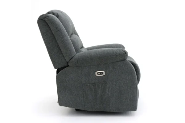 Alva Electric Recliner 3 Seater - Graphite - Image 7