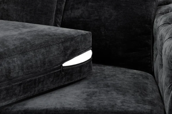 Ankara Slate Black Large Corner Sofa - Image 5