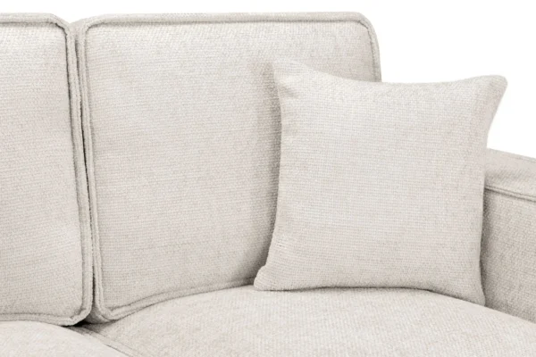 Mary Cream Large Corner Sofa - Image 4