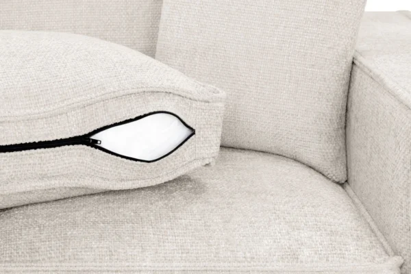 Mary Cream Large Corner Sofa - Image 5
