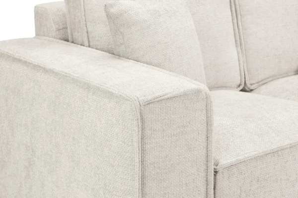 Mary Cream Large Corner Sofa - Image 3