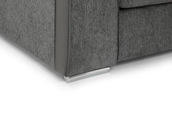 Naples Grey Large Corner Sofa - Image 5