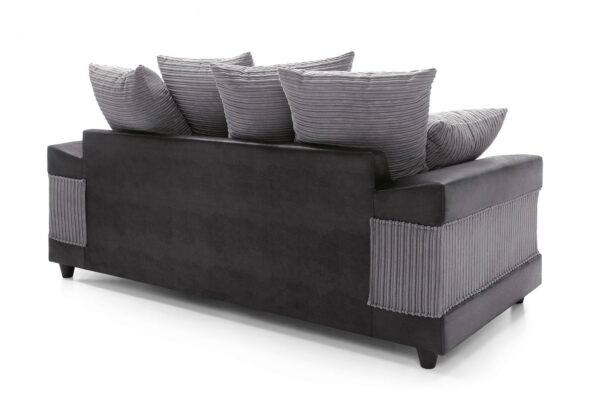 Dino 3 Seater Sofa - Black - Image 2