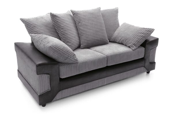 Dino 3 Seater Sofa - Black - Image 4