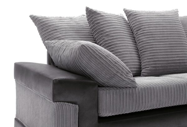 Dino 3 Seater Sofa - Black - Image 7