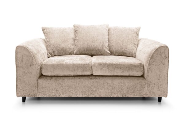 Dylan Crushed Velvet 2 Seater - Cream - Image 3