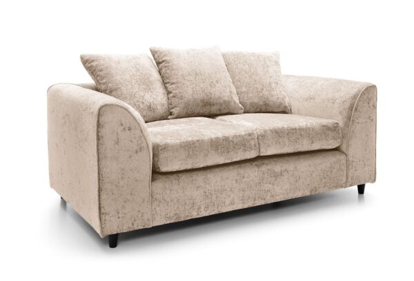 Dylan Crushed Velvet 2 Seater - Cream
