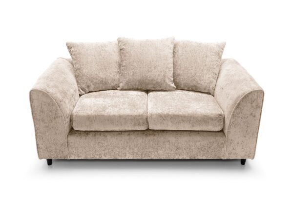 Dylan Crushed Velvet 2 Seater - Cream - Image 5