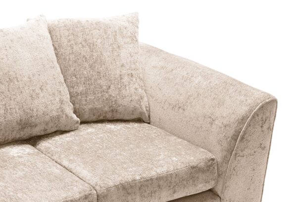 Dylan Crushed Velvet 2 Seater - Cream - Image 7