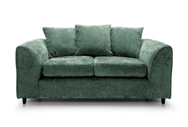 Dylan Crushed Velvet 2 Seater - Green - Image 3