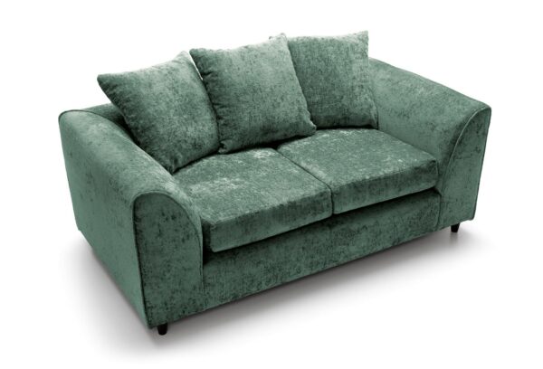 Dylan Crushed Velvet 2 Seater - Green - Image 5