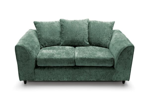 Dylan Crushed Velvet 2 Seater - Green - Image 4