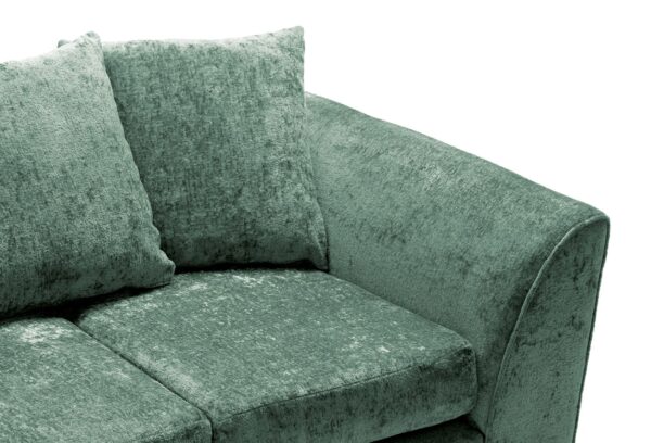 Dylan Crushed Velvet 2 Seater - Green - Image 7