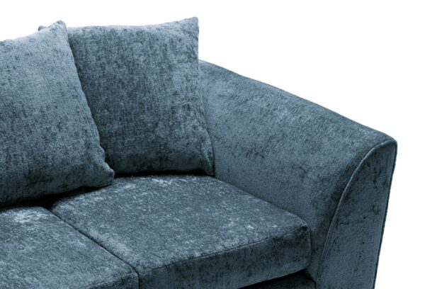 Dylan Crushed Velvet 2 Seater - Dark Blue - Image 7
