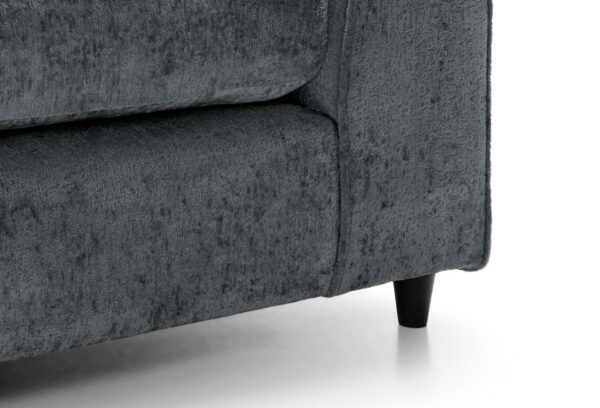 Dylan Crushed Velvet 2 Seater - Dark Grey - Image 8