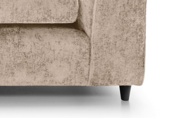 Dylan Crushed Velvet 3 Seater - Cream - Image 8