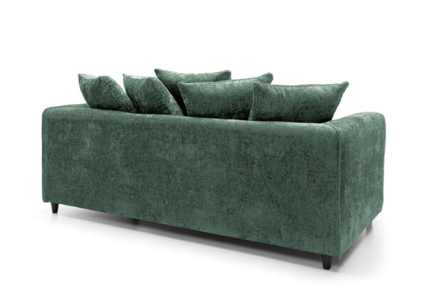 Dylan Crushed Velvet 3 Seater - Green - Image 2
