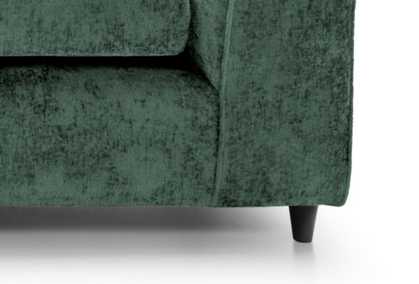 Dylan Crushed Velvet 3 Seater - Green - Image 8