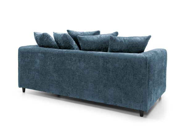Dylan Crushed Velvet 3 Seater - Dark Blue - Image 2