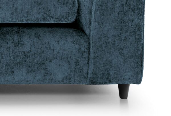 Dylan Crushed Velvet 3 Seater - Dark Blue - Image 8