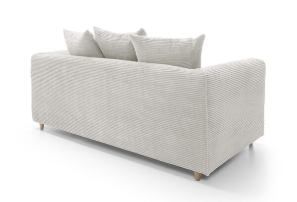Dylan Jumbo Cord 2 Seater - White - Image 2