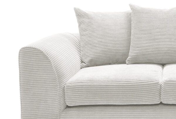 Dylan Jumbo Cord 2 Seater - White - Image 5