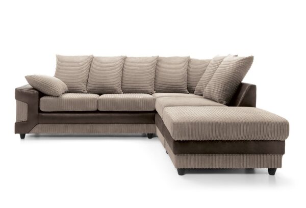 Dino Right Hand Corner Sofa - Brwn/Bge