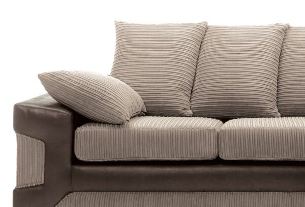 Dino Right Hand Corner Sofa - Brwn/Bge - Image 10