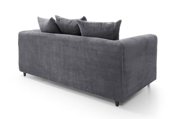 Dylan Jumbo Cord 2 Seater - Grey - Image 2