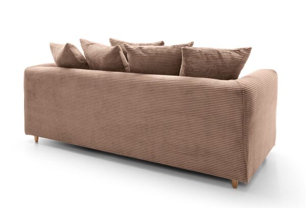 Dylan Jumbo Cord 3 Seater - Brown - Image 2
